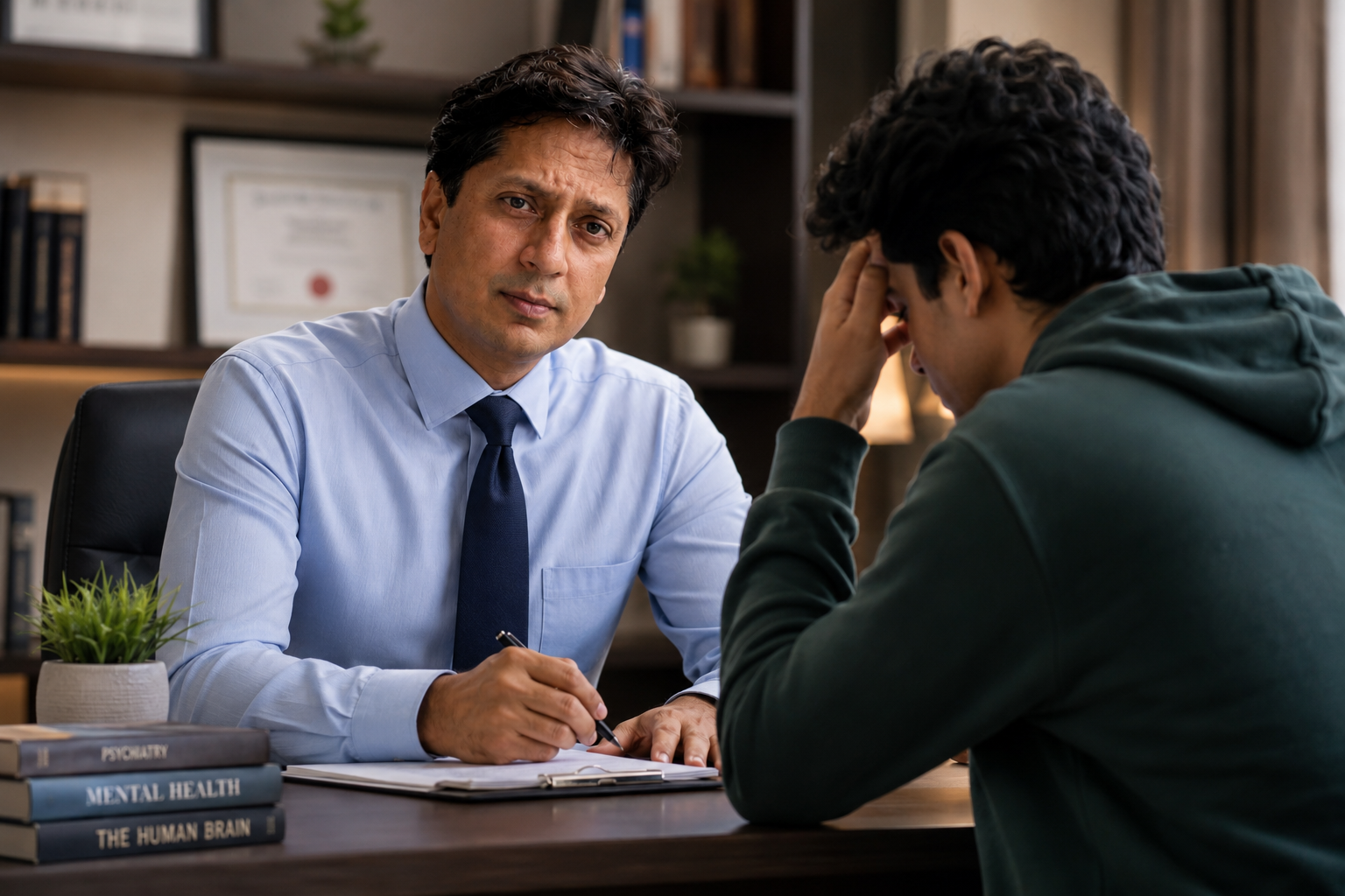 Psychiatrsit In Therapy Session - Dr Pavan Sonar , Mumbai